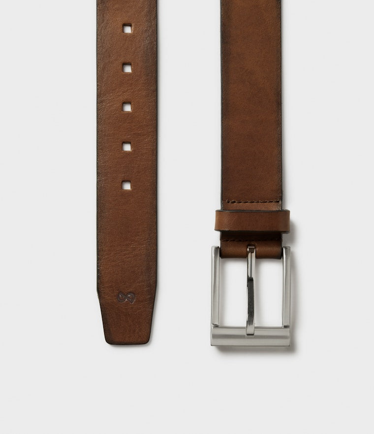 Saddler Ebeltoft Läderbälte - Brun - 85