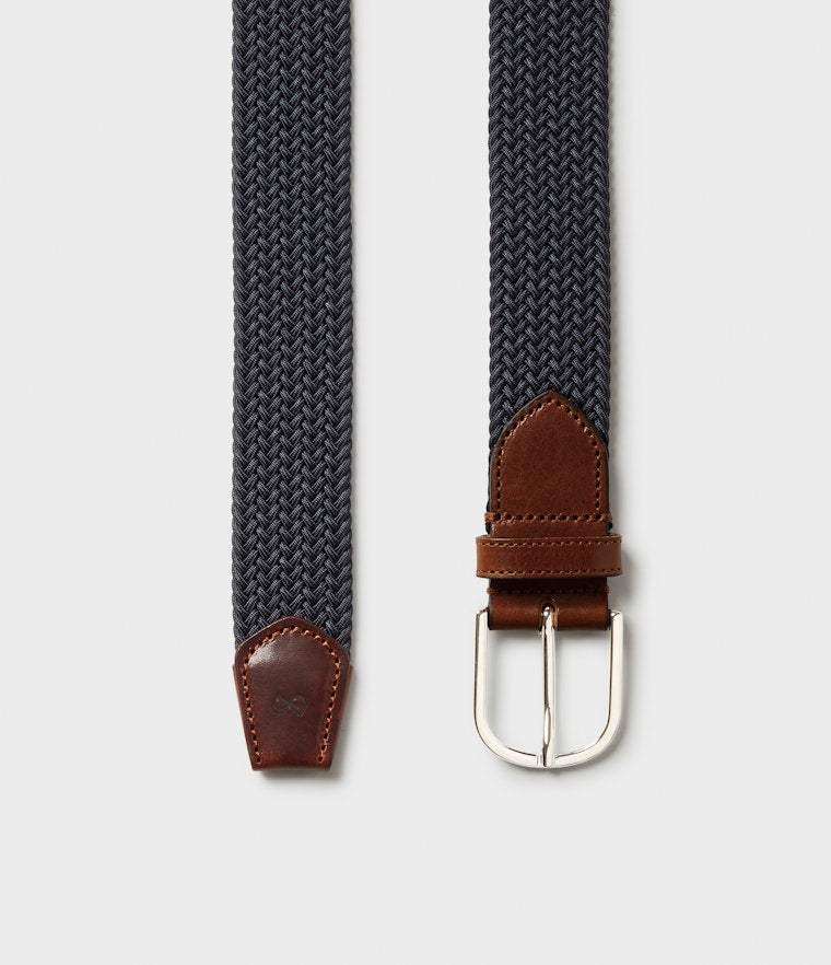 Saddler Ekberg textilbälte - Marinblå - 85