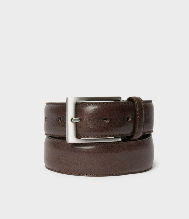 Saddler Odense Läderbälte - Mörkbrun - 85