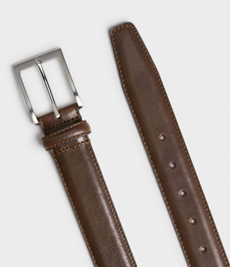 Saddler Odense Läderbälte - Mörkbrun - 85