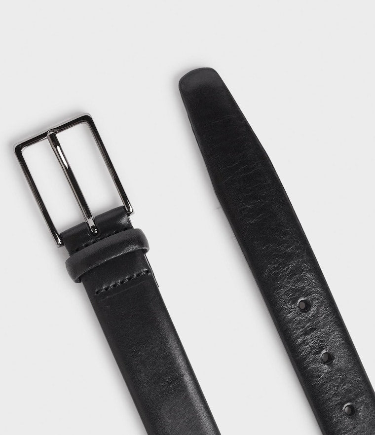 Saddler Flen Läderbälte - Svart - 85