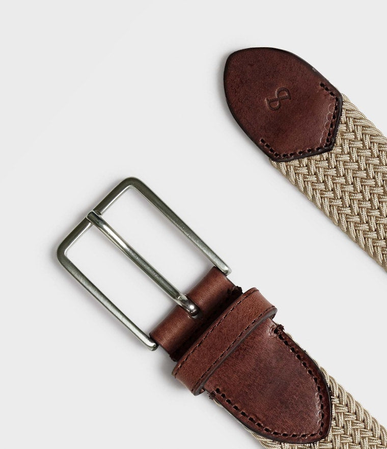 Saddler Marstrand textilbälte - Beige - 80