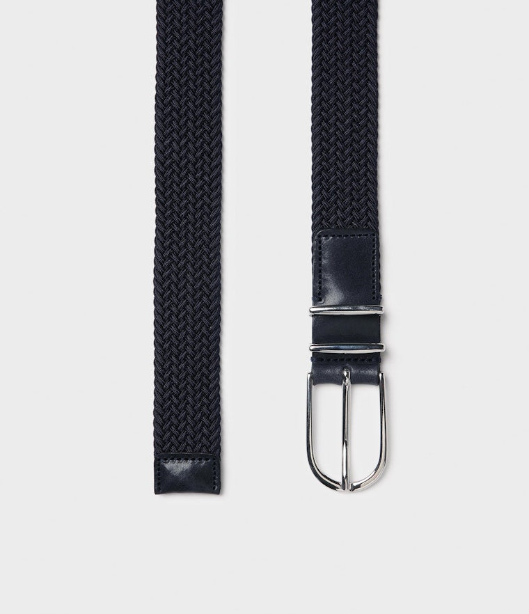 Saddler Mangola Textilbälte - Marinblå - 80