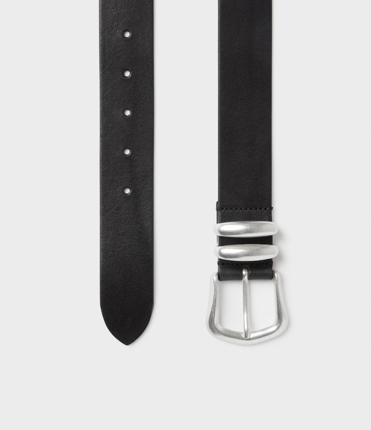Saddler Serena Läderbälte - Svart/silver - 80