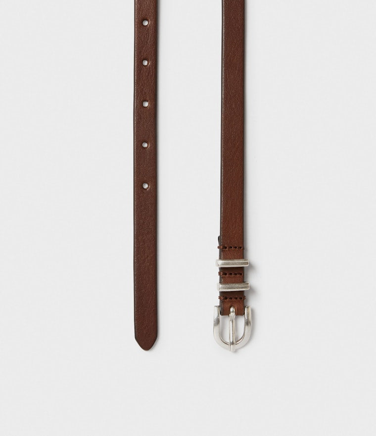 Saddler Kilen Läderbälte - Brun - 80