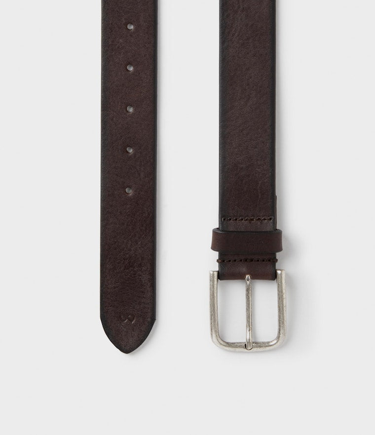 Saddler Bergviken Läderbälte - Mörkbrun - 85