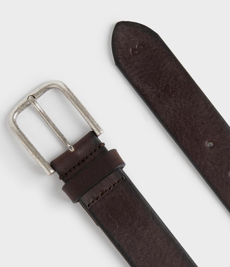 Saddler Bergviken Läderbälte - Mörkbrun - 85