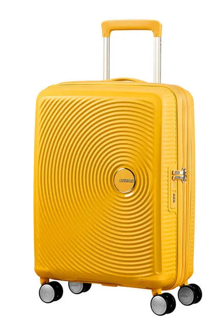 American Tourister Soundbox 55cm - Kabinväska Expanderbar Golden Yellow