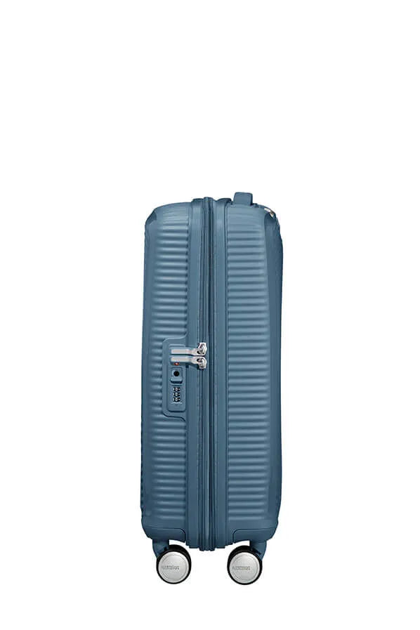 American Tourister Soundbox 55cm - Kabinväska Expanderbar Stone Blue