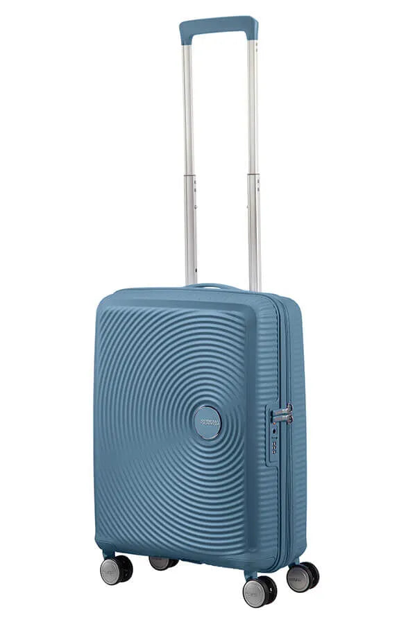 American Tourister Soundbox 55cm - Kabinväska Expanderbar Stone Blue