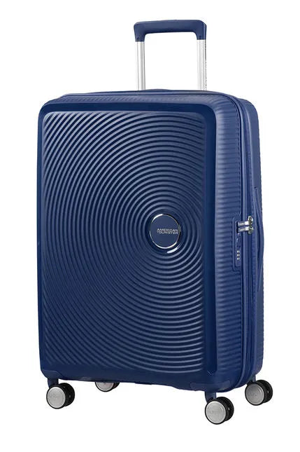 American Tourister Soundbox 67cm - Mellanstor Expanderbar Midnight Navy