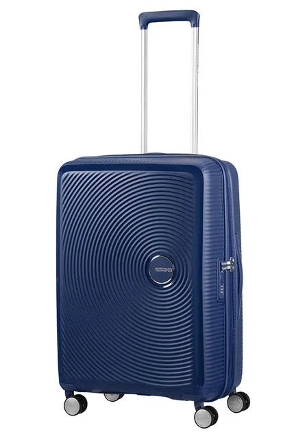 American Tourister Soundbox 67cm - Mellanstor Expanderbar Midnight Navy