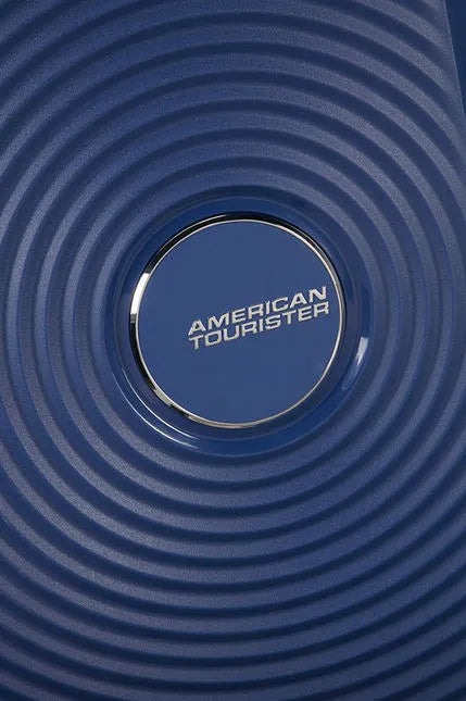 American Tourister Soundbox 67cm - Mellanstor Expanderbar Midnight Navy