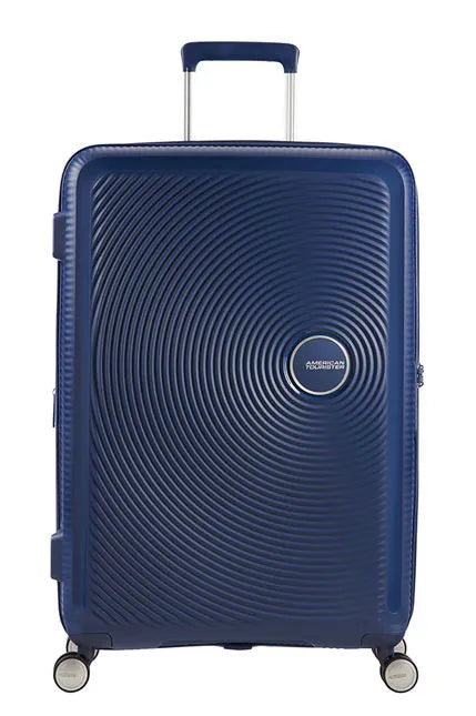 American Tourister Soundbox 67cm - Mellanstor Expanderbar Midnight Navy