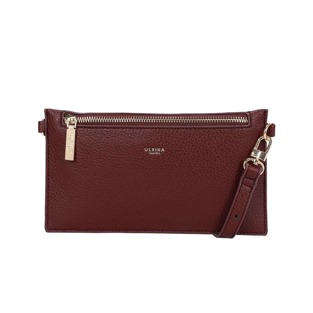 Ulrika Design Dollar Axelremsväska - Burgundy - Handväska
