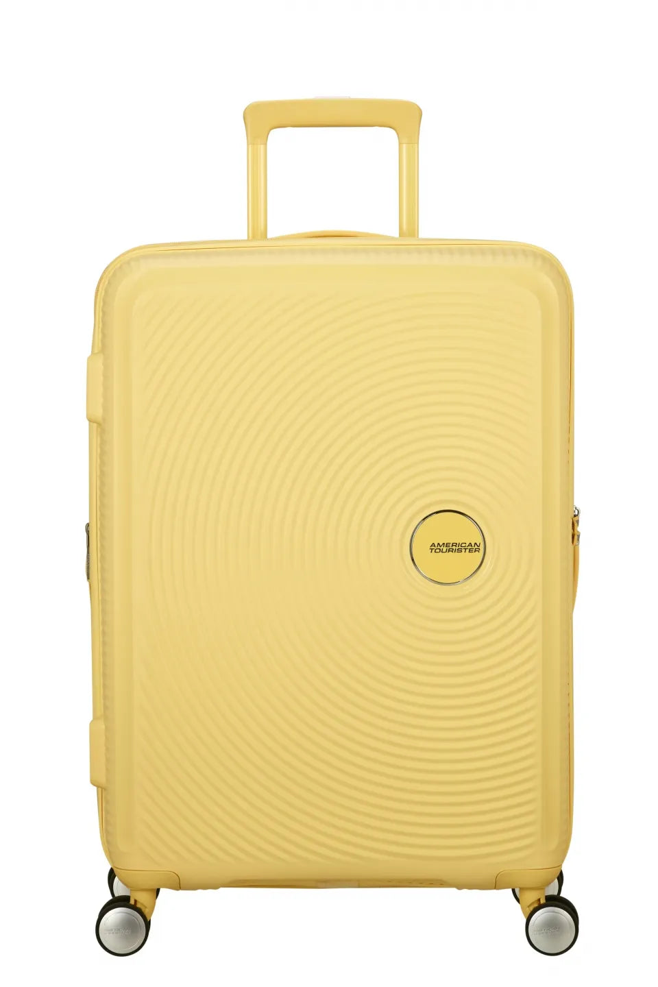 American Tourister Soundbox 67cm - Mellanstor Expanderbar Pastel Yellow