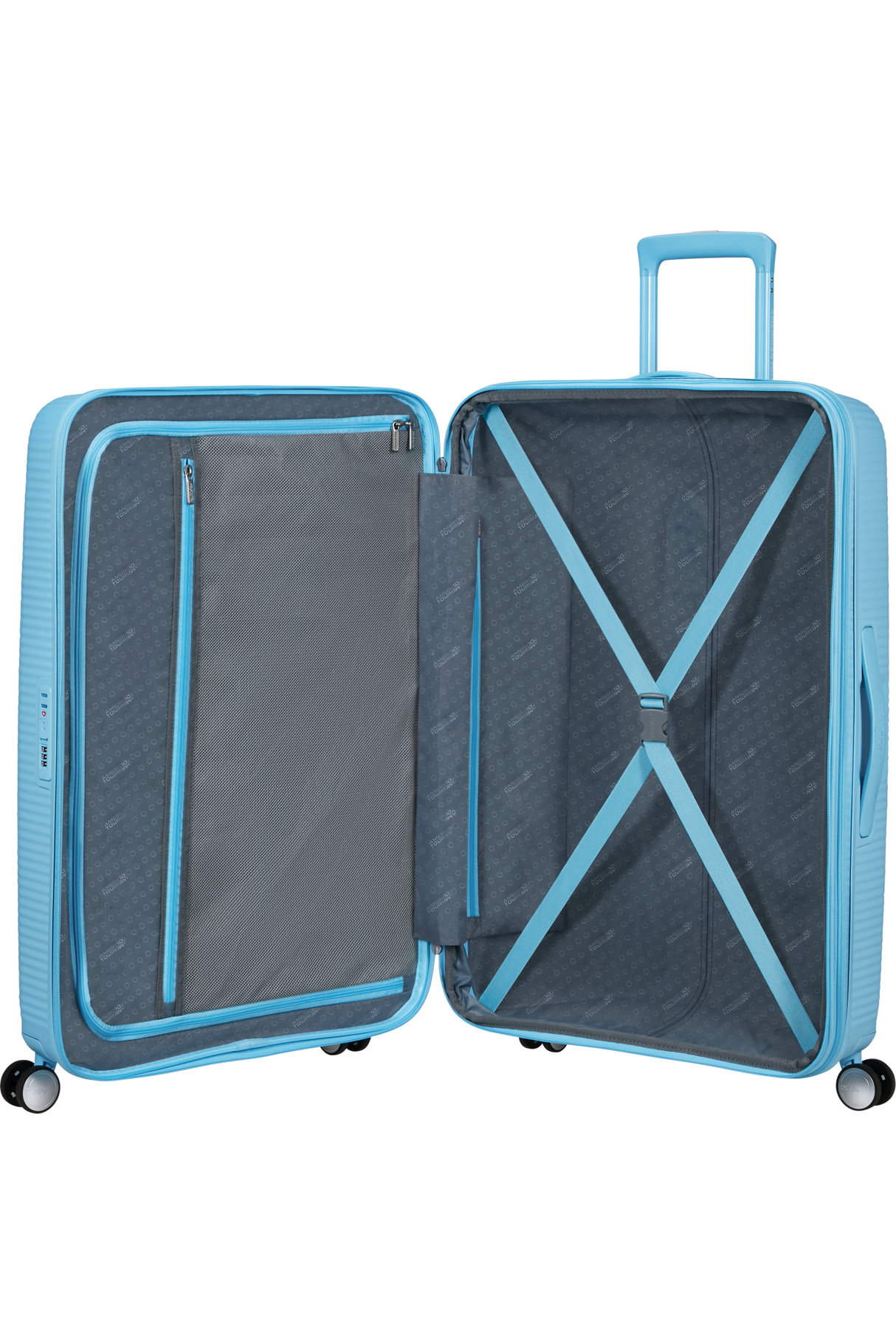 American Tourister Soundbox 77cm - Stor Expanderbar Blueberry Fizz
