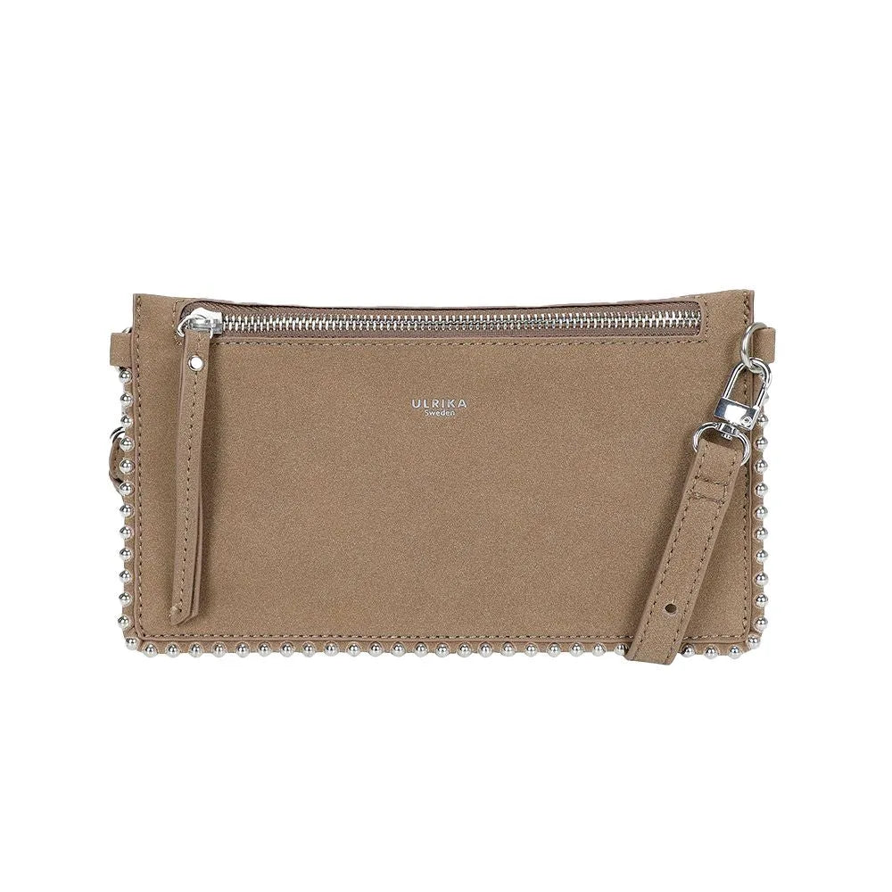 Ulrika Design Studs Axelremsväska - Taupe - Handväska