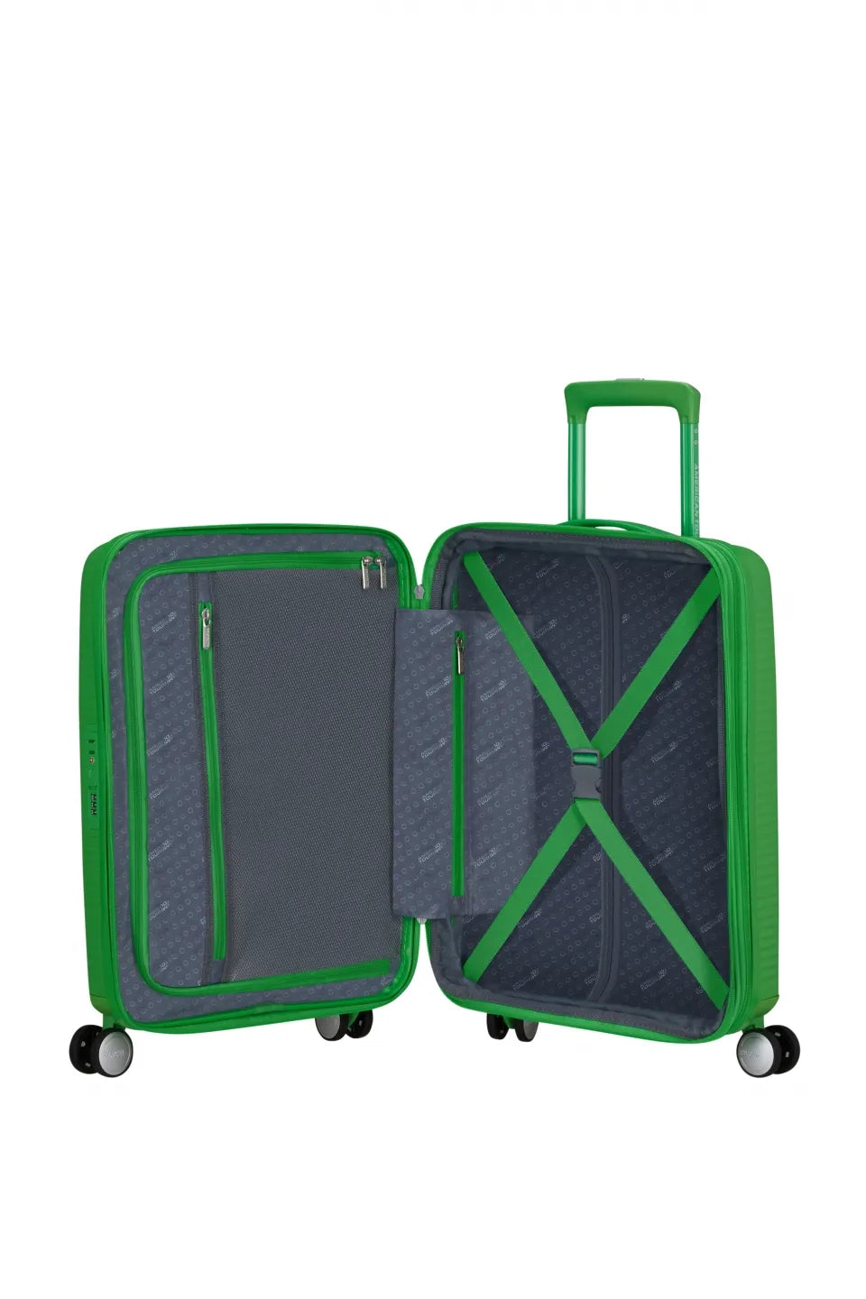 American Tourister Soundbox 55cm - Kabinväska Expanderbar Grass Green