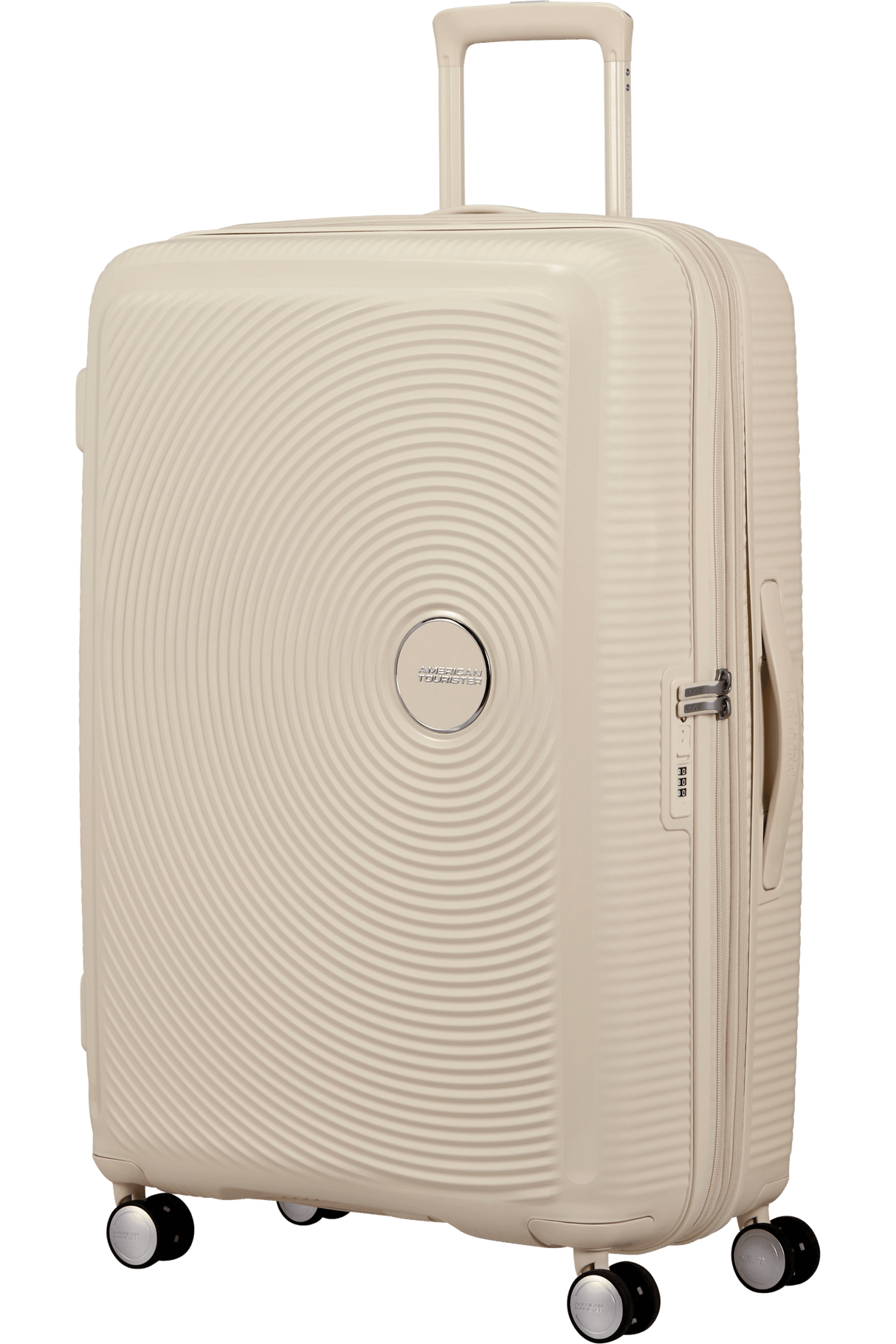 American Tourister Soundbox 77cm - Stor Expanderbar Coconut Sand