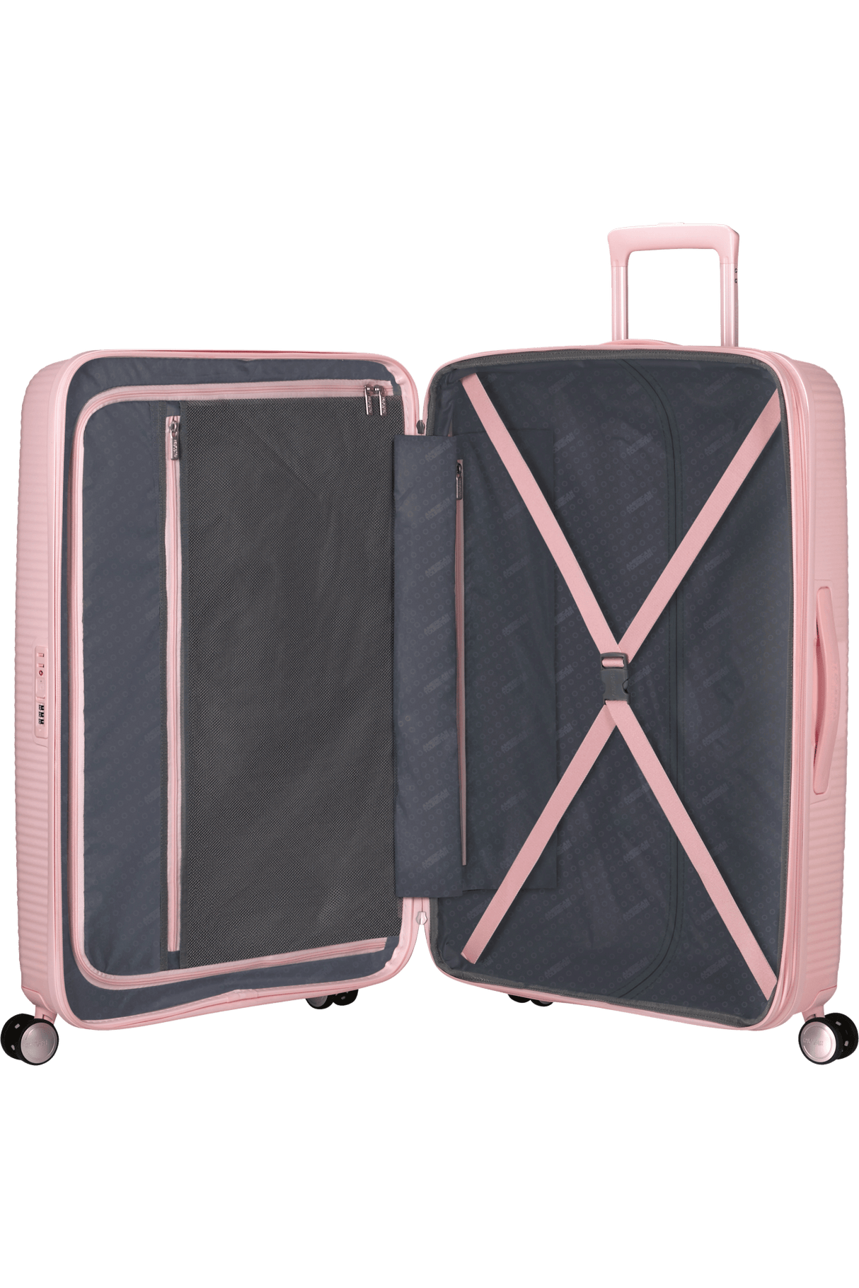 American Tourister Soundbox 77cm - Stor Expanderbar Pastel Pink