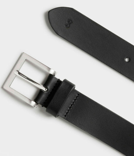 Saddler Bogense Läderbälte - Svart - 85