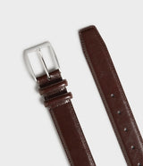 Saddler Roskilde Läderbälte - Mörkbrun - 85