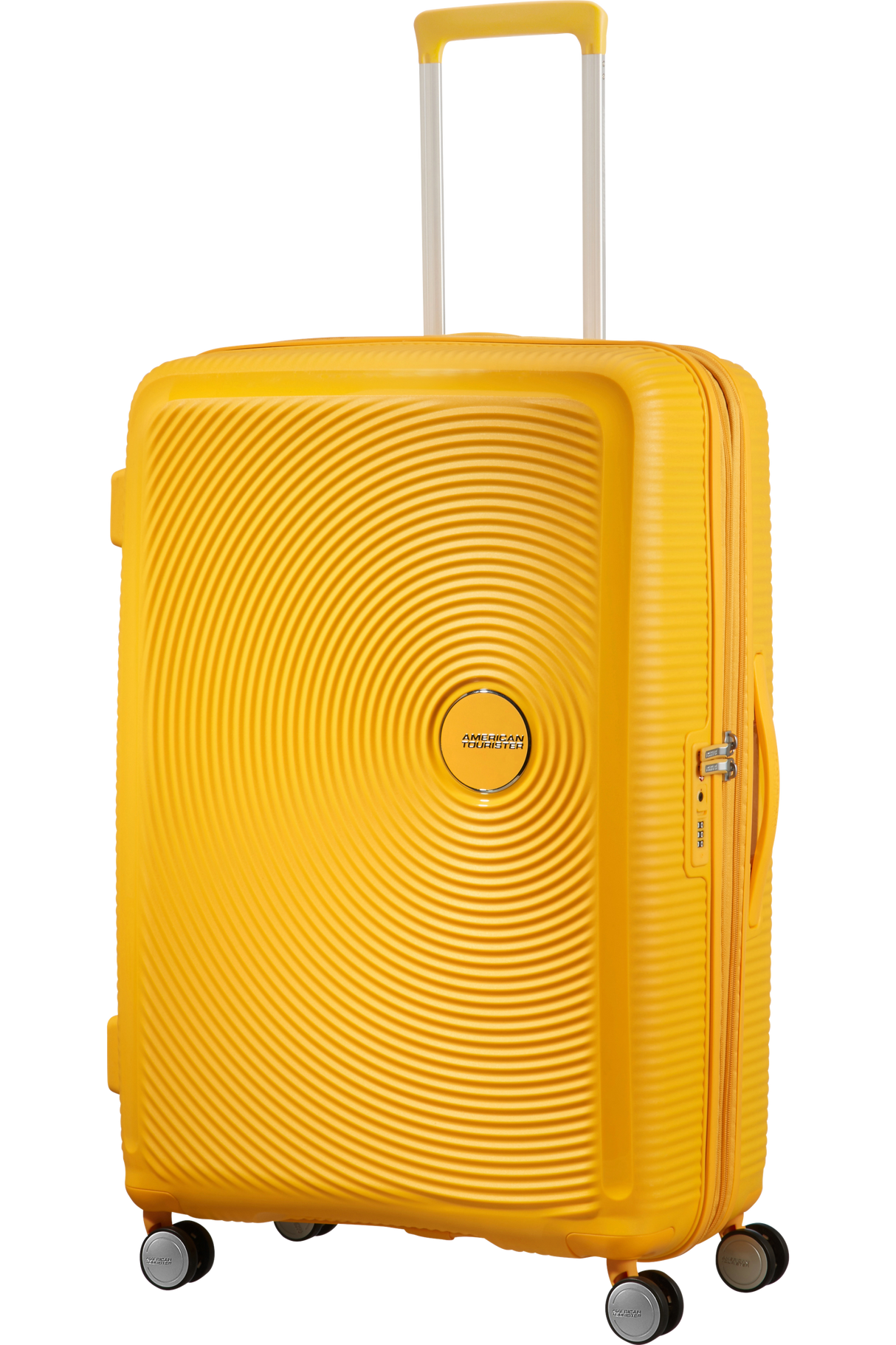 American Tourister Soundbox 77cm - Stor Expanderbar Golden Yellow