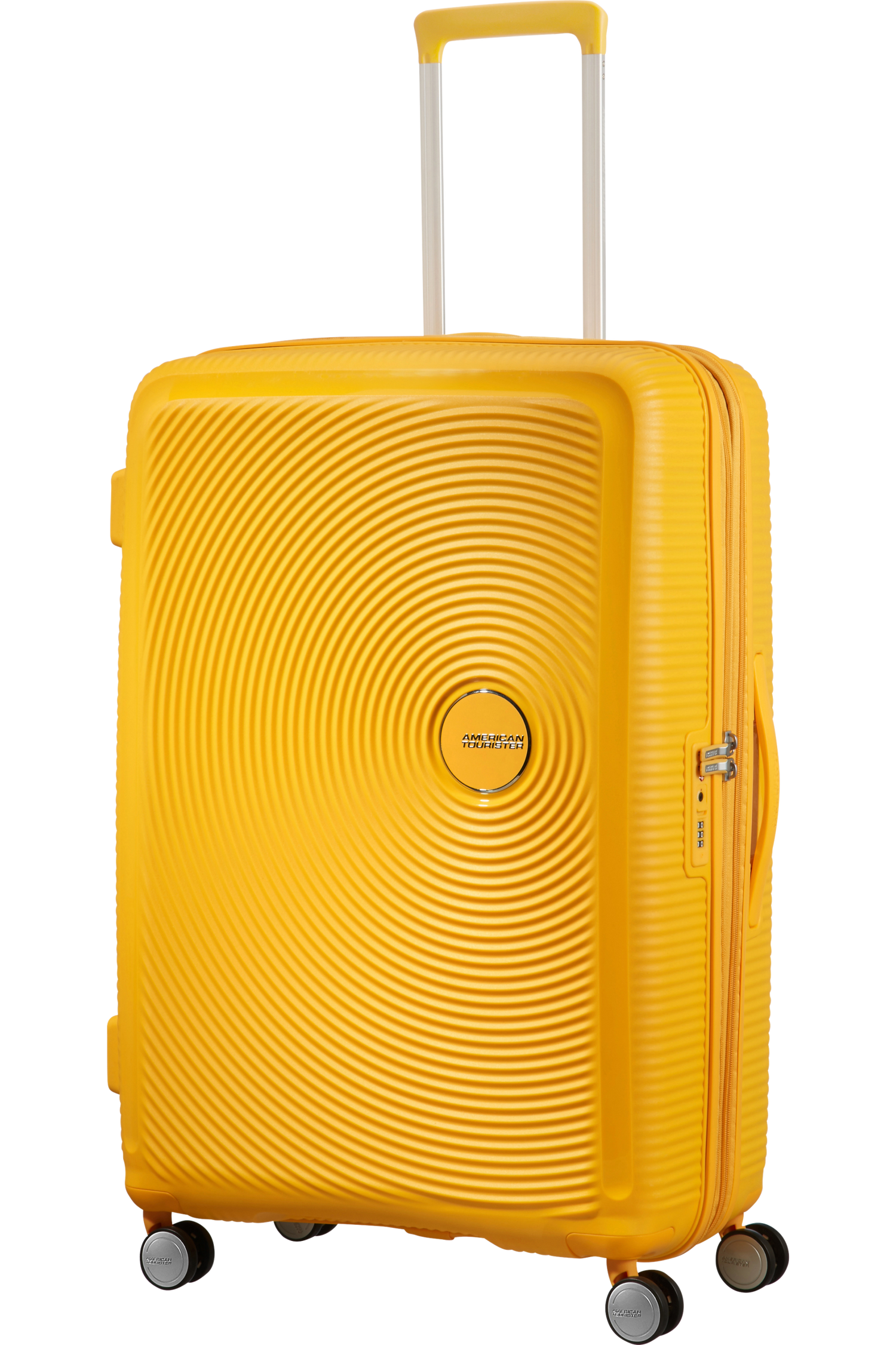 American Tourister Soundbox 77cm - Stor Expanderbar Golden Yellow