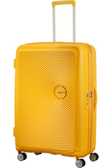 American Tourister Soundbox 77cm - Stor Expanderbar Golden Yellow