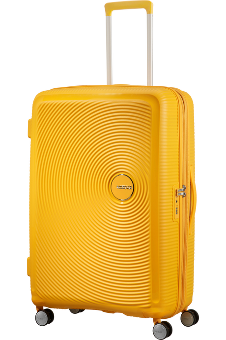 American Tourister Soundbox 77cm - Stor Expanderbar Golden Yellow