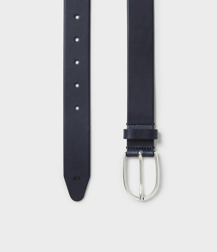 Saddler Harlow Läderbälte - Marinblå - 80