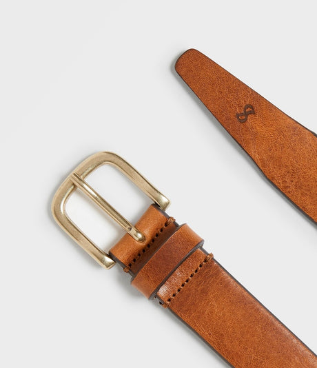 Saddler Epping Läderbälte - Ljusbrun - 80