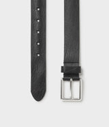 Saddler Ribe Läderbälte - Svart - 85
