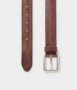 Saddler Ribe Läderbälte - Brun - 85