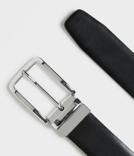 Saddler Avellino Vändbart  Läderbälte - Svart/brun - 85