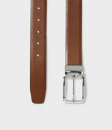 Saddler Avellino Vändbart  Läderbälte - Svart/brun - 85