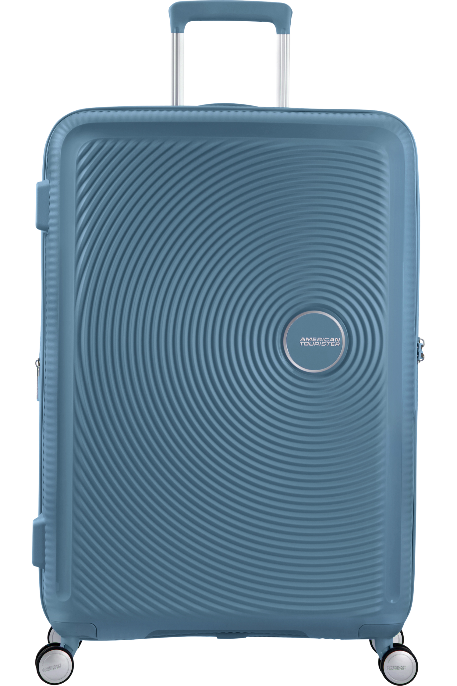 American Tourister Soundbox 77cm - Stor Expanderbar Stone Blue