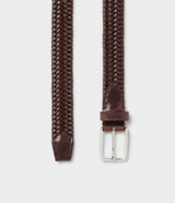 Saddler Joar Flätat Läderbälte - Brun - 85
