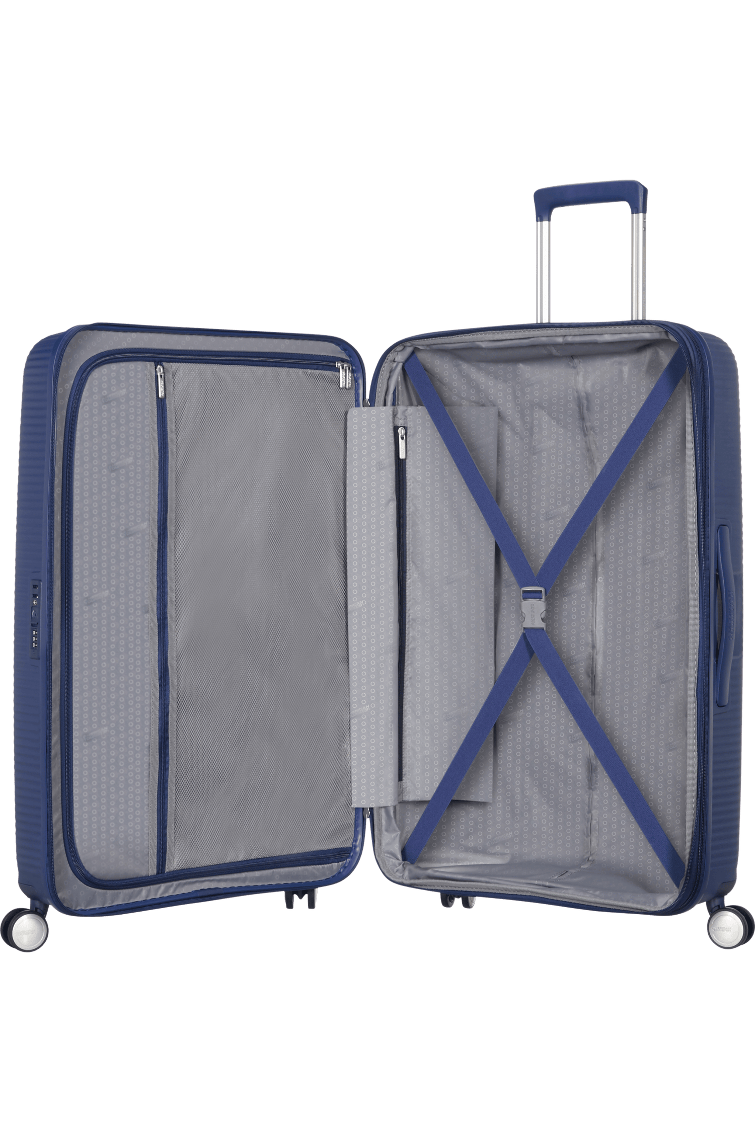 American Tourister Soundbox 77cm - Stor Expanderbar Midnight Navy