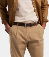 Saddler Odense Leather Belt - Dark Brown - 85