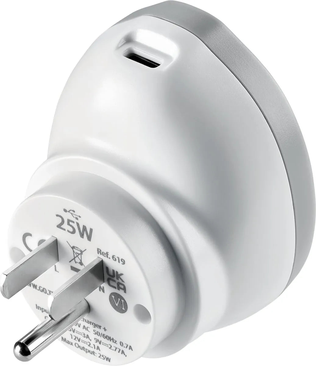 Go Travel - EU/USA USB-C Reseadapter - Resetillbehör