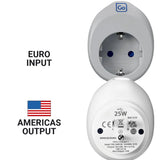 Go Travel - EU/USA USB-C Reseadapter - Resetillbehör