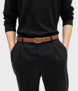Saddler Flen Leather Belt - Brown - 85