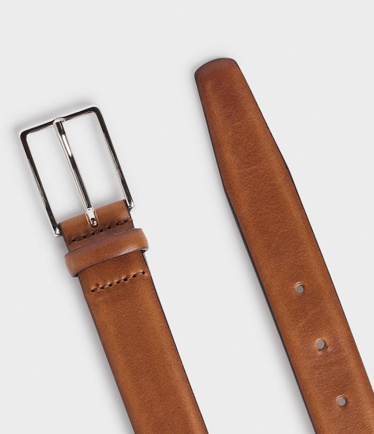 Saddler Flen Leather Belt - Brown - 85