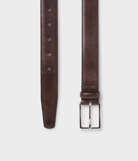 Saddler Flen Läderbälte - Mörkbrun - 85