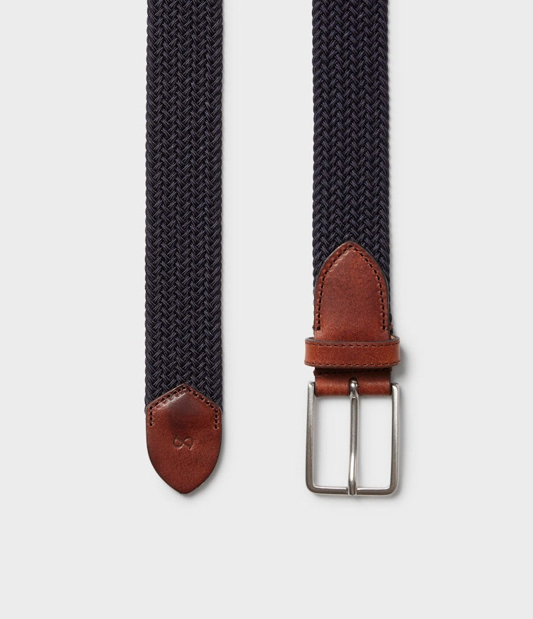 Saddler Marstrand textilbälte - Marinblå - 80