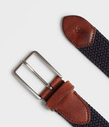 Saddler Marstrand textilbälte - Marinblå - 80