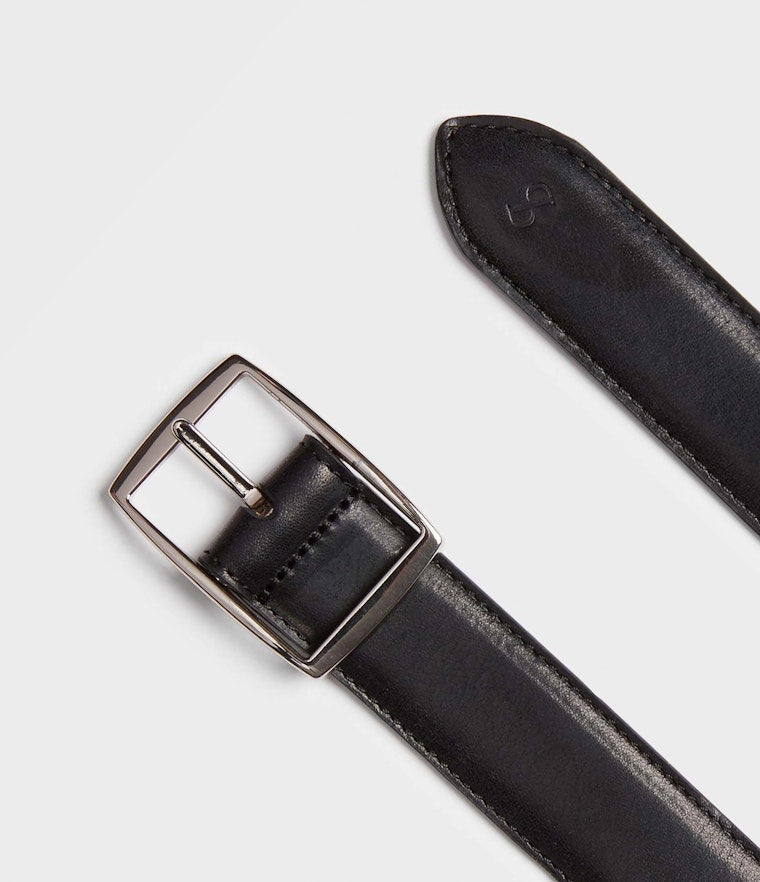 Saddler Dagon Läderbälte - Svart/cognac - 85