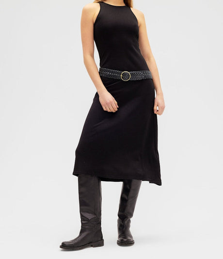 Saddler Arica Flätat Läderbälte - Svart - 80